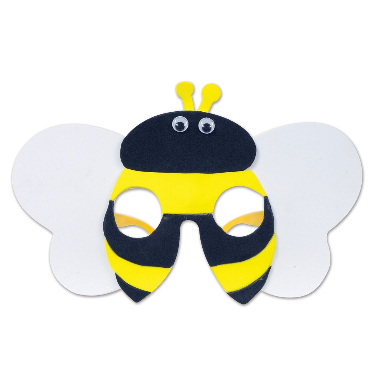 Party Central Club Pack of 12 Black and Yellow Bumblebee Party Eyeglasses Costume Accessories - One Size